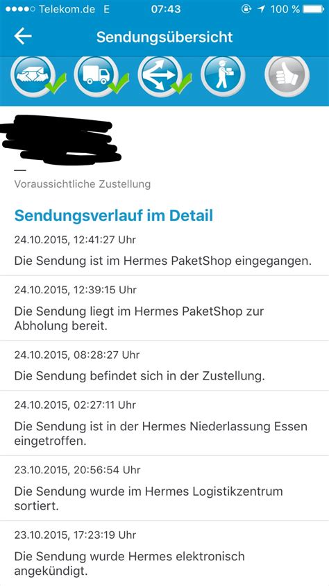 hermes shop to shop benachrichtigung|Hermes sendung verpasst.